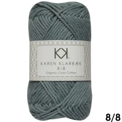 8/8 Lys blygrå - KK Color Cotton økologisk bomuldsgarn fra Karen Klarbæk