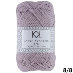 8/8 Lys lilla - KK Color Cotton økologisk bomuldsgarn fra Karen Klarbæk