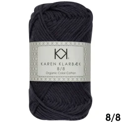 8/8 Marineblå - KK Color Cotton økologisk bomuldsgarn fra Karen Klarbæk