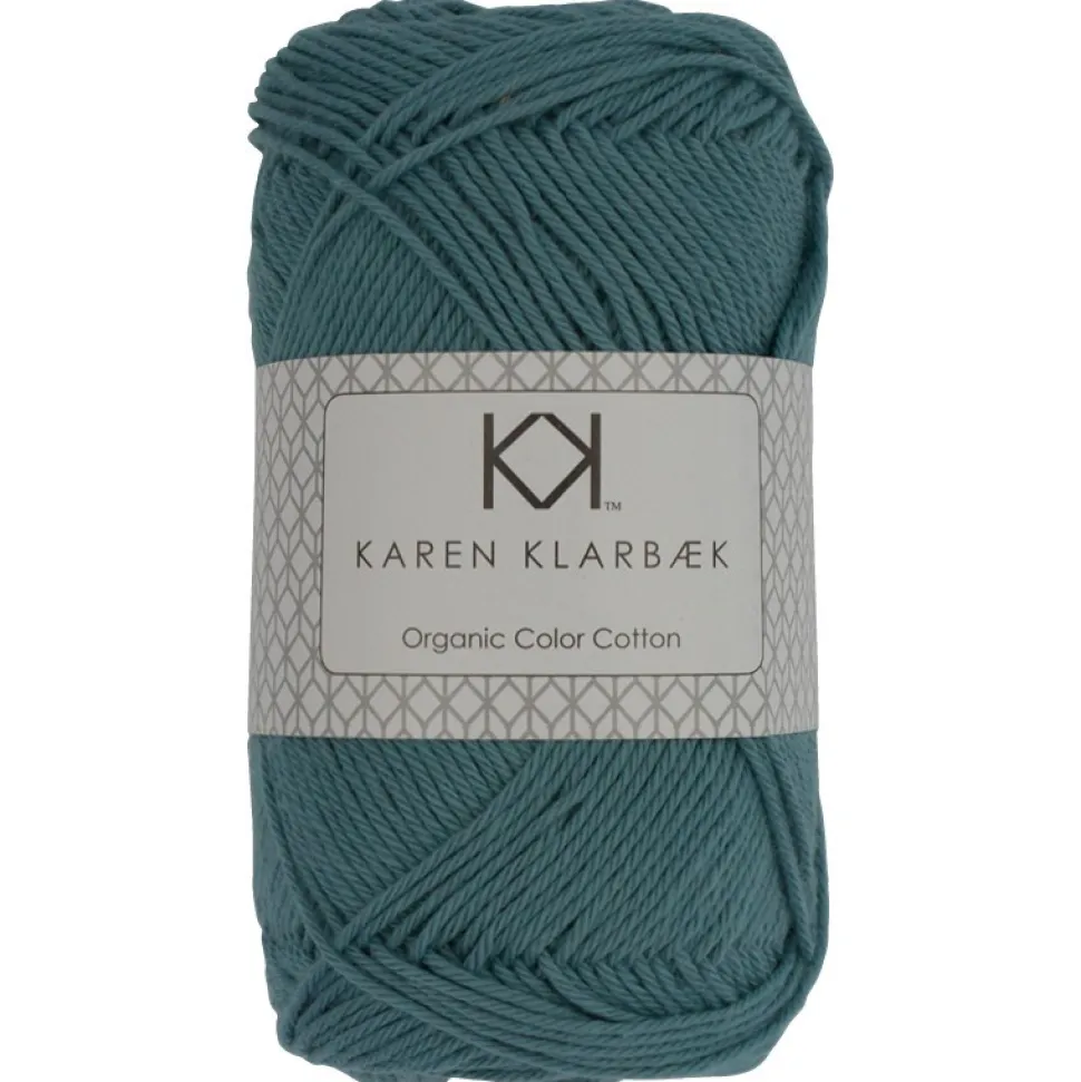 8/4 Mellem Petrol Blå - KK Color Cotton økologisk bomuldsgarn fra Karen Klarbæk (Garn)