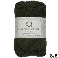 8/8 Mørk kombugrøn - KK Color Cotton økologisk bomuldsgarn fra Karen Klarbæk