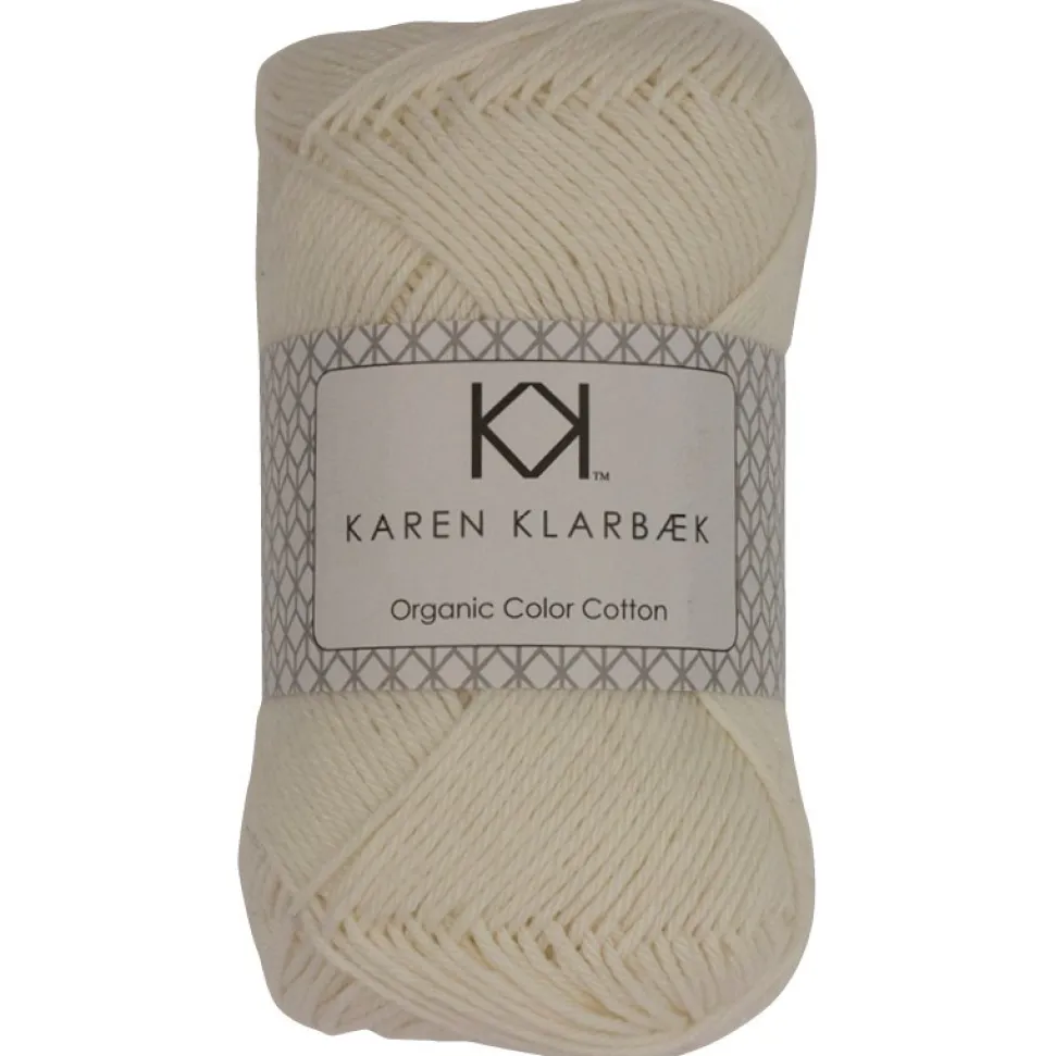 8/4 Natur hvid - KK Color Cotton økologisk bomuldsgarn fra Karen Klarbæk
