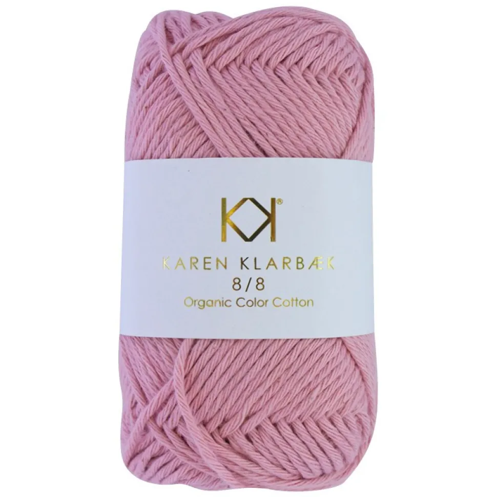 8/8 Old Rose - KK Color Cotton økologisk bomuldsgarn fra Karen Klarbæk