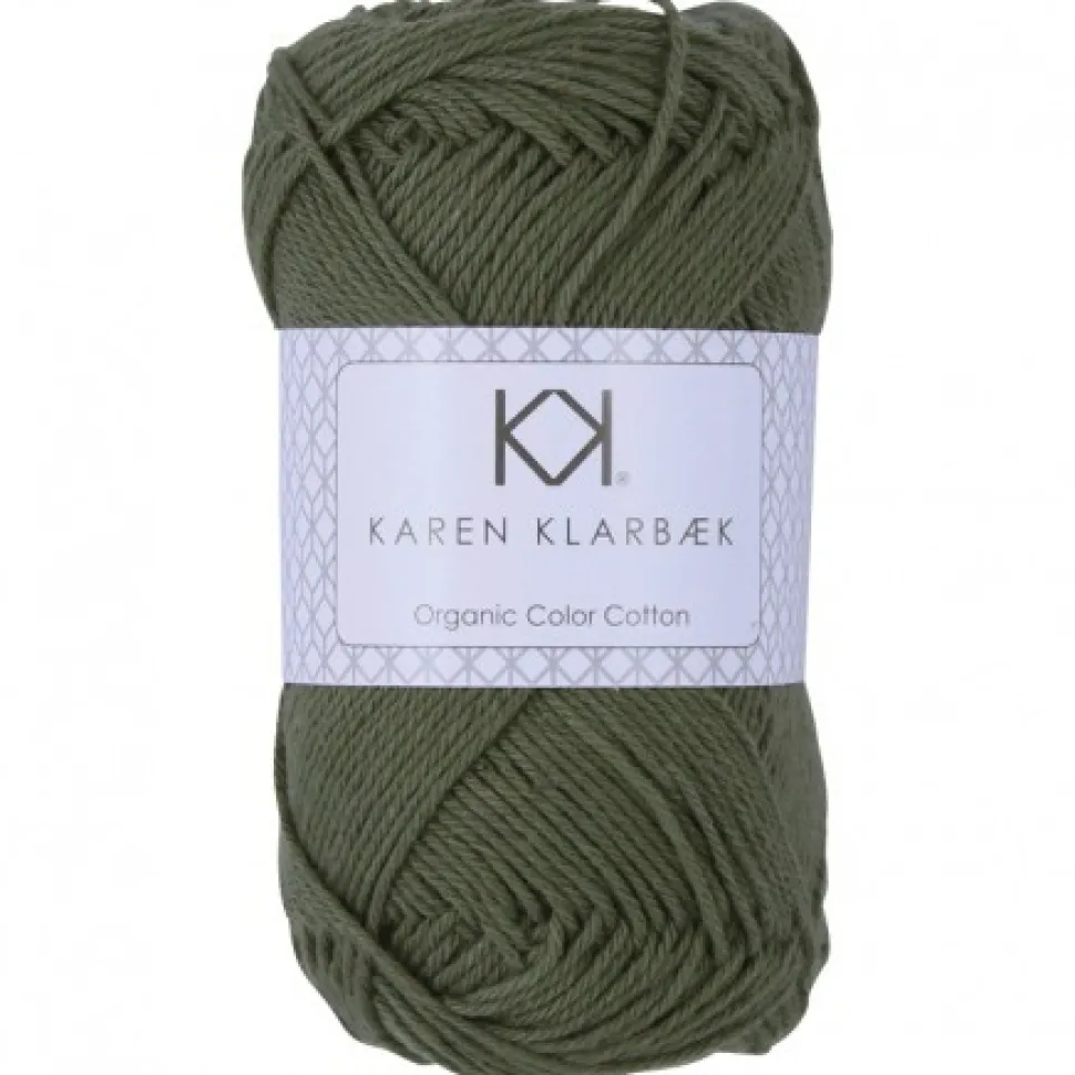 8/4 Olive Green - KK Color Cotton økologisk bomuldsgarn fra Karen Klarbæk