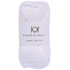 8/4 Optical White - KK Color Cotton økologisk bomuldsgarn fra Karen Klarbæk