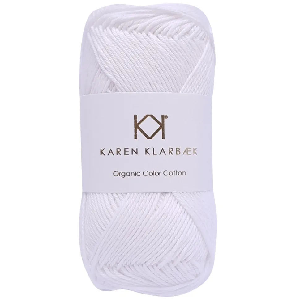 8/4 Optical White - KK Color Cotton økologisk bomuldsgarn fra Karen Klarbæk