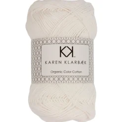 8/4 Optisk hvid - KK Color Cotton økologisk bomuldsgarn fra Karen Klarbæk