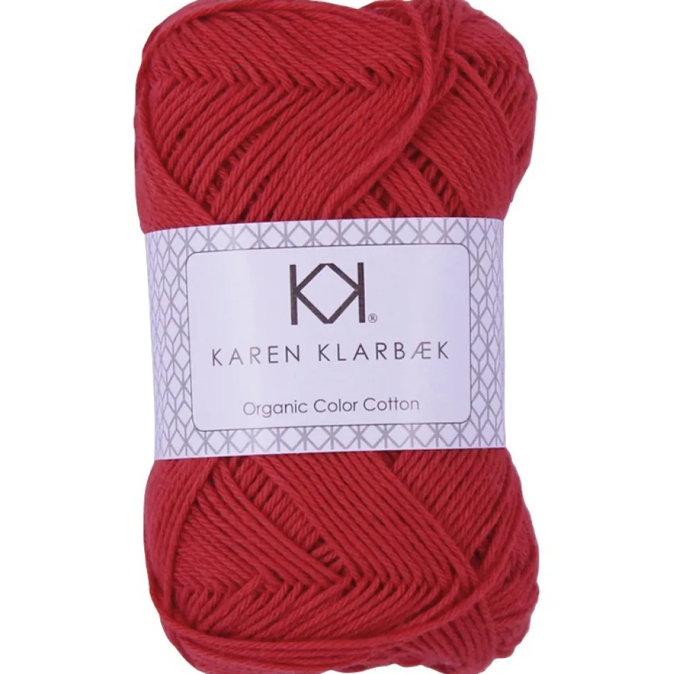 8/4 Poppy Red - KK Color Cotton økologisk bomuldsgarn fra Karen Klarbæk