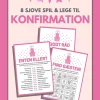 8 sjove spil og lege til konfirmation - pink (Ebog, pdf, Dansk) af Lou Noire