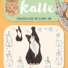 10 trin til at tegne katte: Tegn over 50 katte med 10 simple trin (Bog, Hæftet, Dansk) af Justine Lecouffe