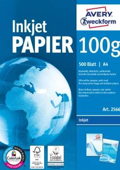 A4 Avery inkjet papir 100g (500) (Papir)