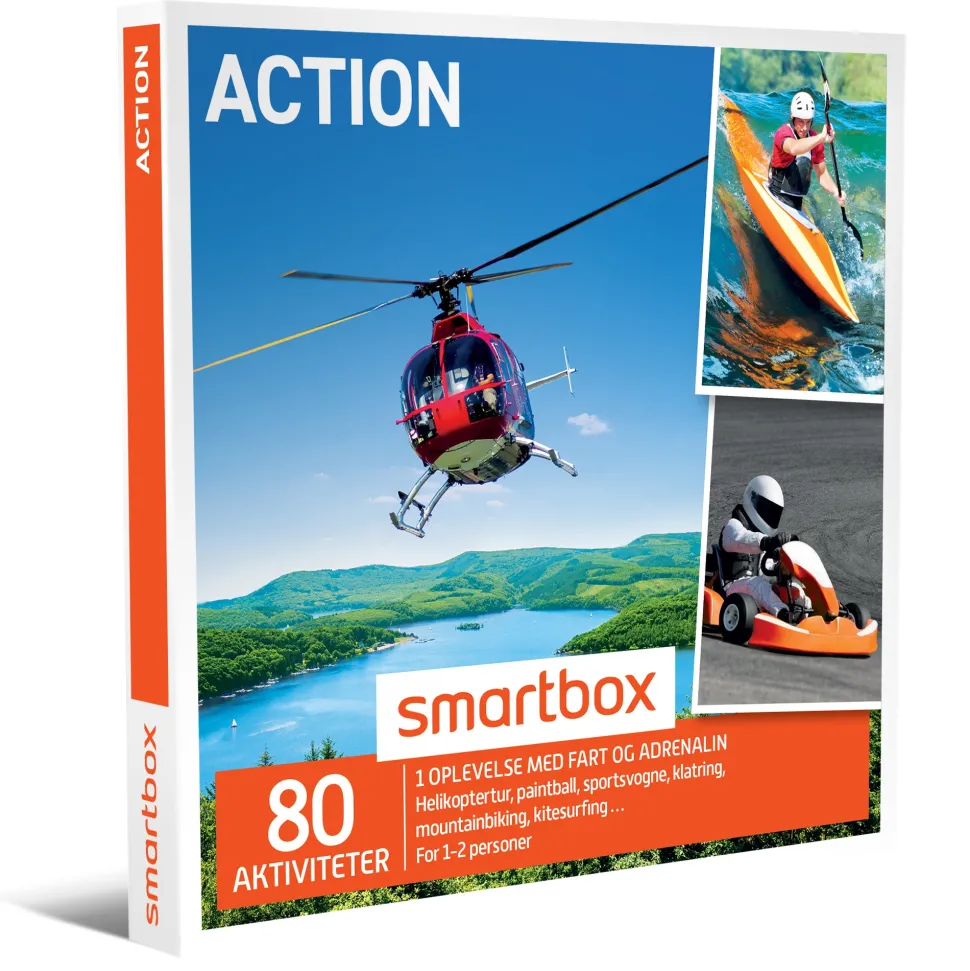 Action: 1 oplevelse med action for 1-2 personer (Oplevelsesgave, Gavekort)