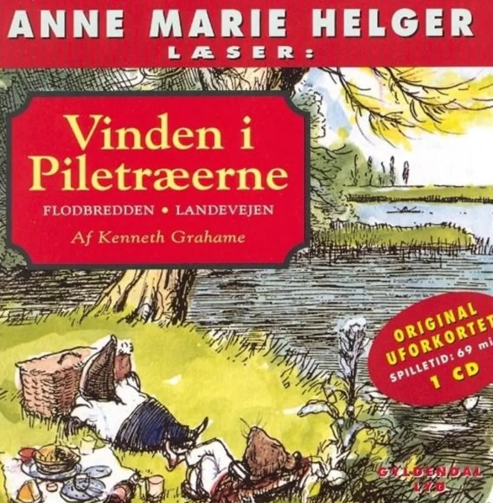 Anne Marie Helger læser Vinden i Piletræerne 1: Flodbredden - Landevejen (Lydbog, zip_mp3, Dansk) af Kenneth Grahame