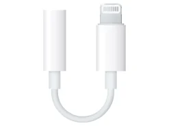 Apple Lightning to 3.5 mm Headphone Adapter, White (Mobil- & tablet-tilbehør)