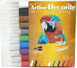 Artline Decorite brush metallic 10-sæt (Kontorartikler)