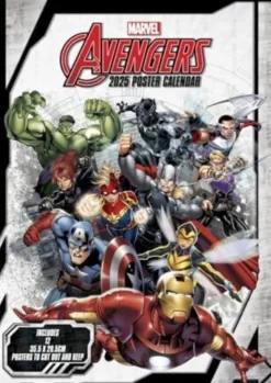 Avengers 2025 Poster Calendar (Kalender, Calendar, Engelsk)