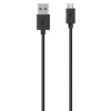 Belkin USB-A to MicroUSB, Black (2m) (Mobil- & tablet-tilbehør)