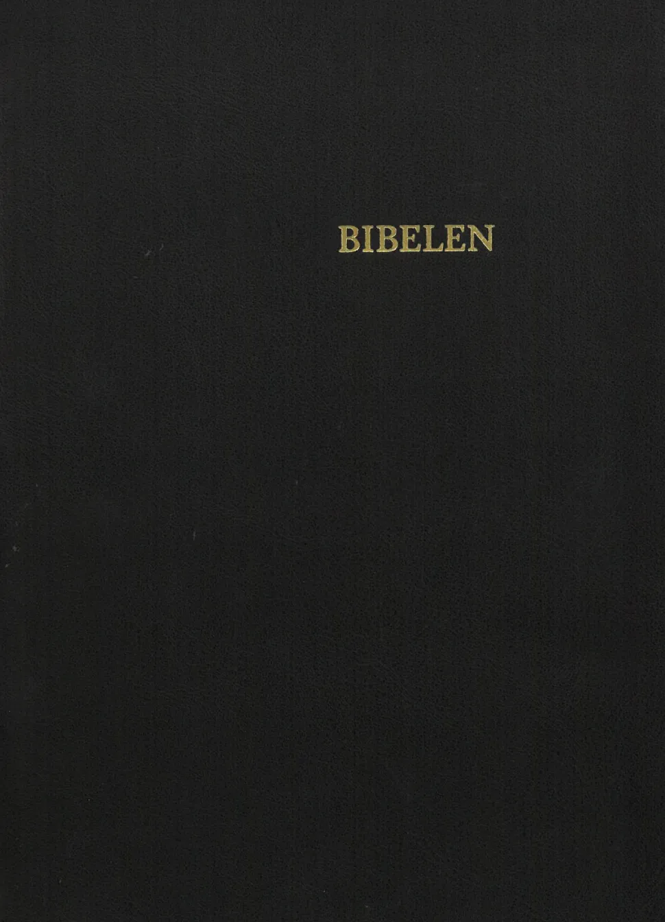 Bibelen i sort skind: luksusbibel i mellemformat indbundet i sort ægte skind og med g... (Bog, Skindindbundet, Dansk)
