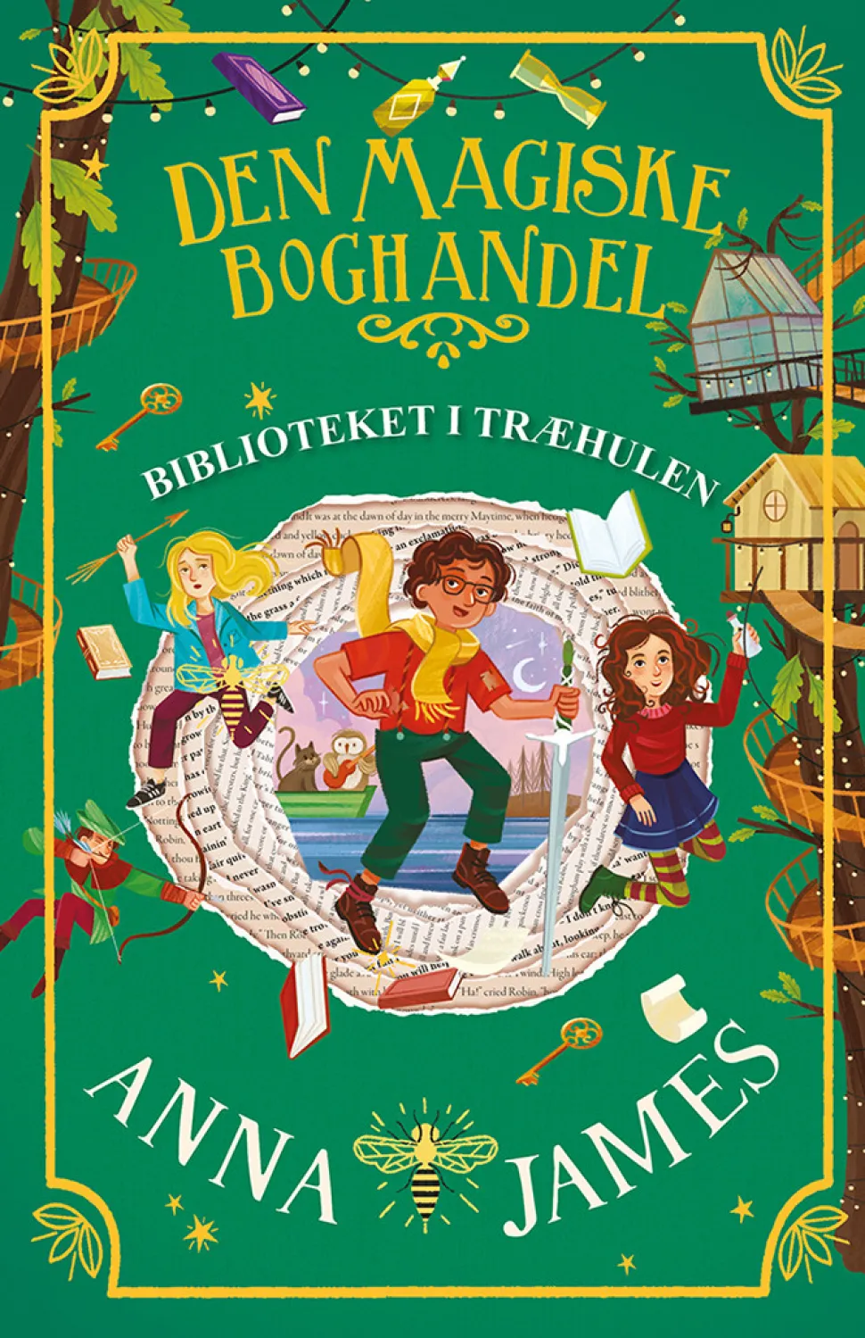 Biblioteket i træhulen: Den magiske boghandel 5 (Bog, Indbundet, Dansk) af Anna James