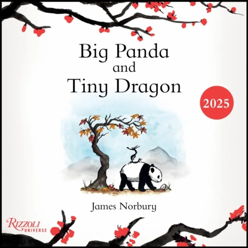 Big Panda and Tiny Dragon 2025 Wall Calendar (Kalender, Calendar, Engelsk) af James Norbury