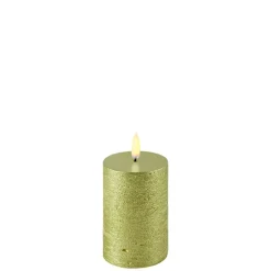 Bloklys (Metallic Gold - 5 x 7,5/10.4 CM) (LED-lys)