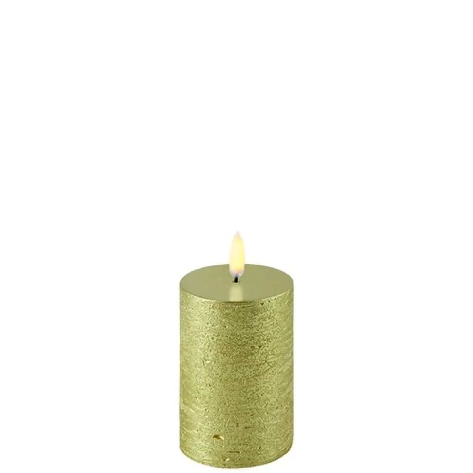 Bloklys (Metallic Gold - 5 x 7,5/10.4 CM) (LED-lys)