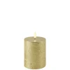 Bloklys (Metallic Gold - 7,8 x 10,1 CM) (LED-lys)