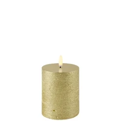 Bloklys (Metallic Gold - 7,8 x 10,1 CM) (LED-lys)