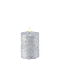 Bloklys (Metallic Silver - 7,8 x 10,1 CM) (LED-lys)