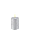 Bloklys (Metallic Silver - 5 x 7,5/10.4 CM) (LED-lys)