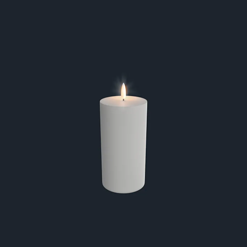 Bloklys udendørs (White - 7,8 x 12,7/18 CM) (LED-lys)