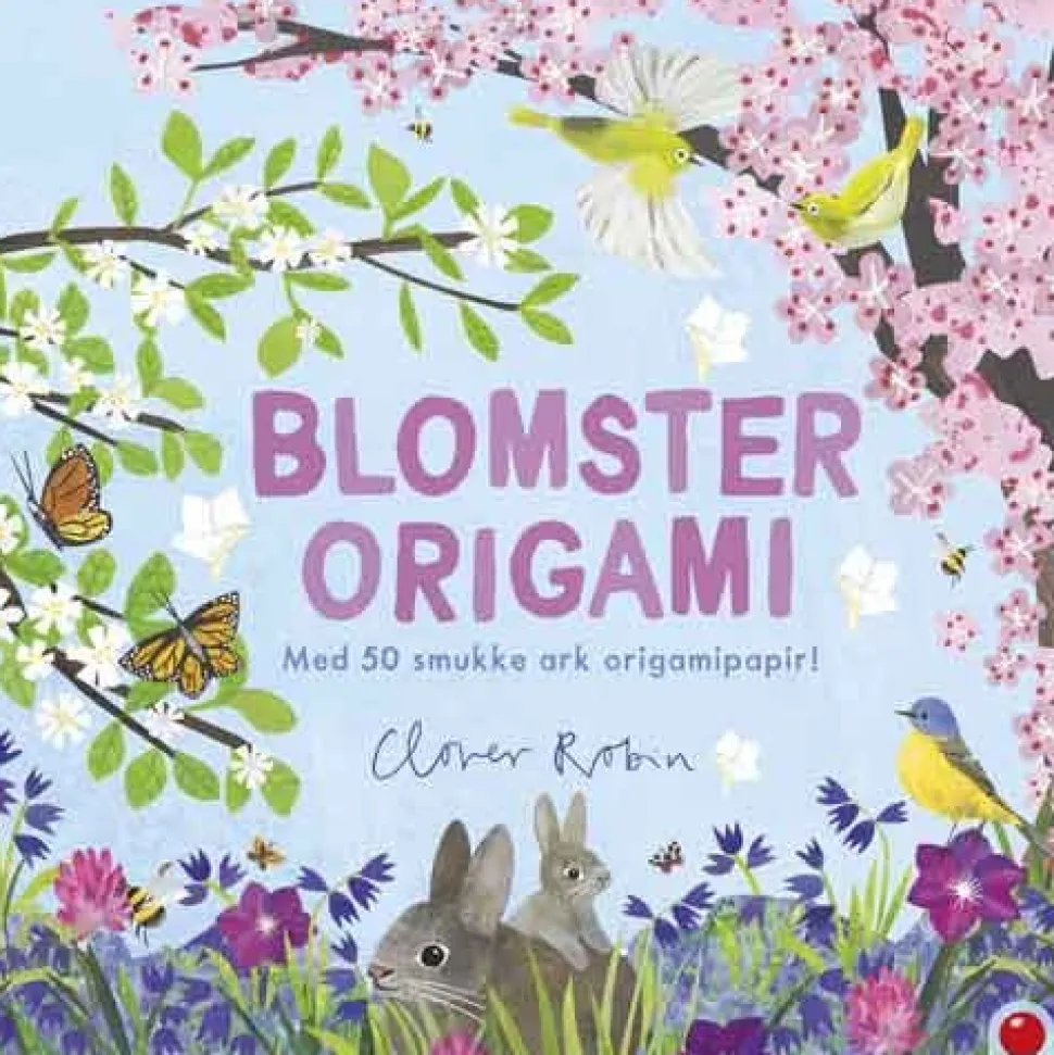 Blomster-origami: med 50 smukke ark origamipapir! (Bog, Paperback, Dansk) af Clover Robin