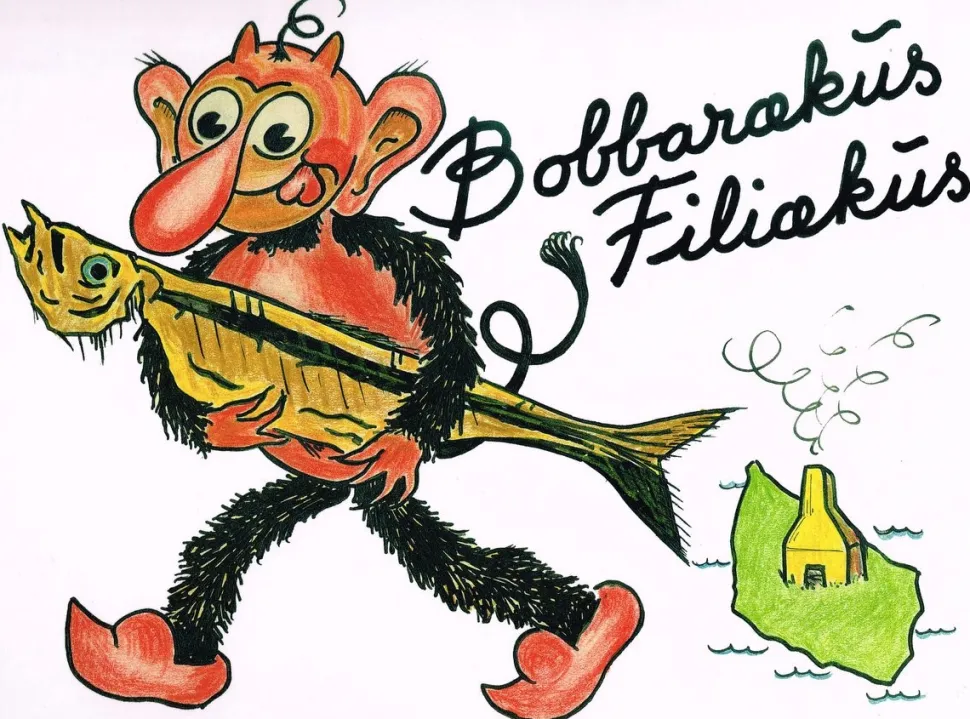 Bobbarækus Filiækus: med Krølle-Bølle rundt på Bornholm (Bog, Indbundet, Dansk) af Ole Mahler