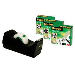 Borddisp. C38 +3rl tape 19mmx33m sort (Kontorartikler)
