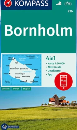 Bornholm (Falset, Tysk) af Kompass