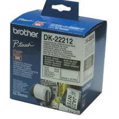 Brother labels 62mmx15,24m white film