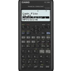 Casio financial calculator FC100V-2, Black