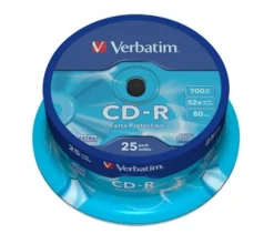 CD-R 700MB/80min 52x spindle (25) (Data / lagring)