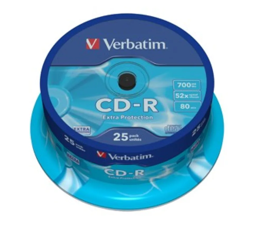 CD-R 700MB/80min 52x spindle (25) (Data / lagring)
