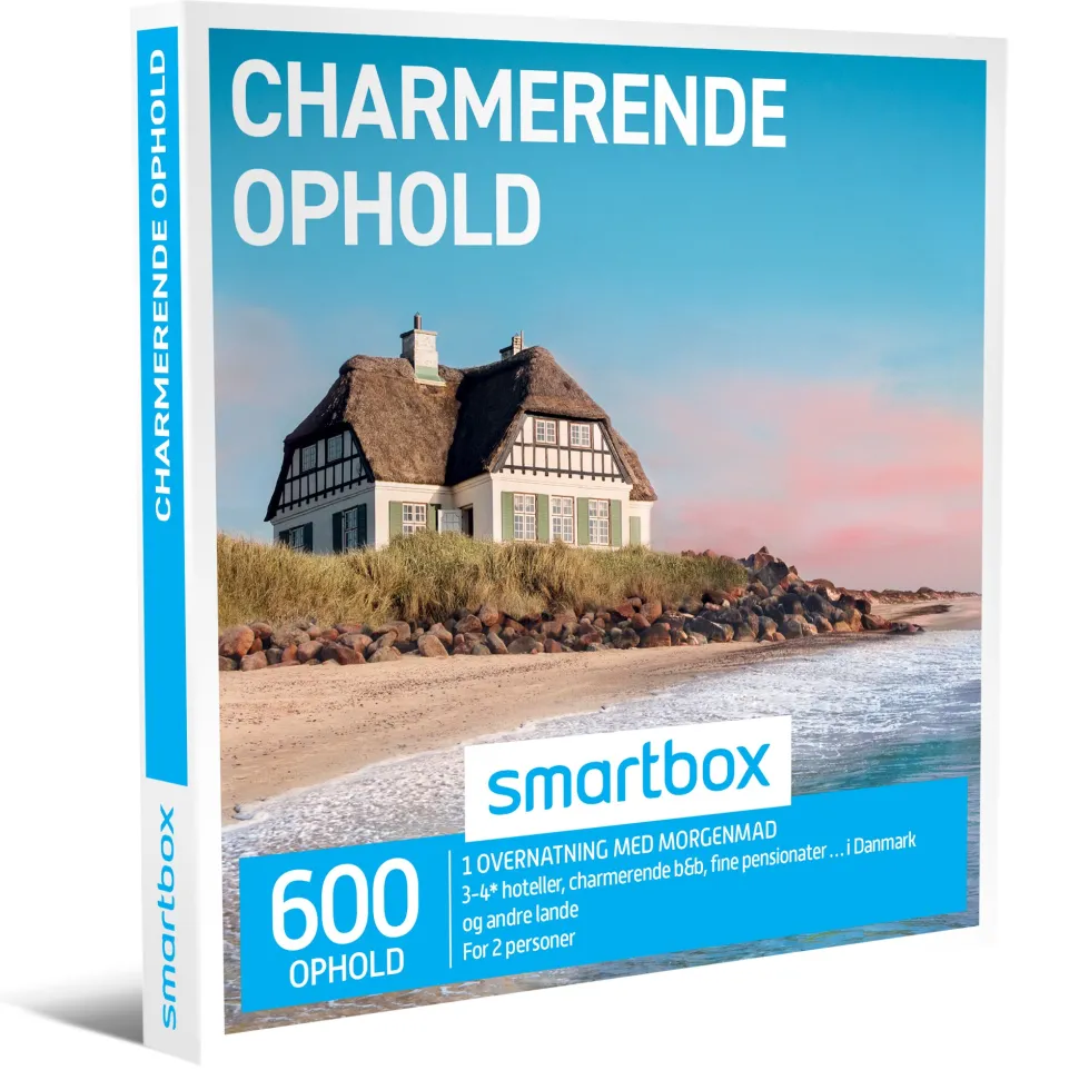 Charmerende ophold: 1 overnatning med morgenmad for 2 personer (Oplevelsesgave, Gavekort)