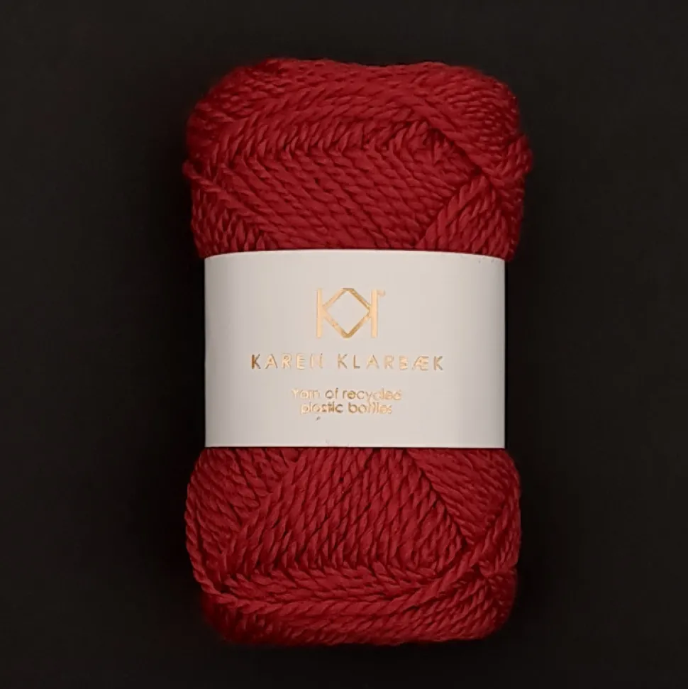 Christmas Red - Recycled Bottle Yarn - KK økologisk garn fra Karen Klarbæk