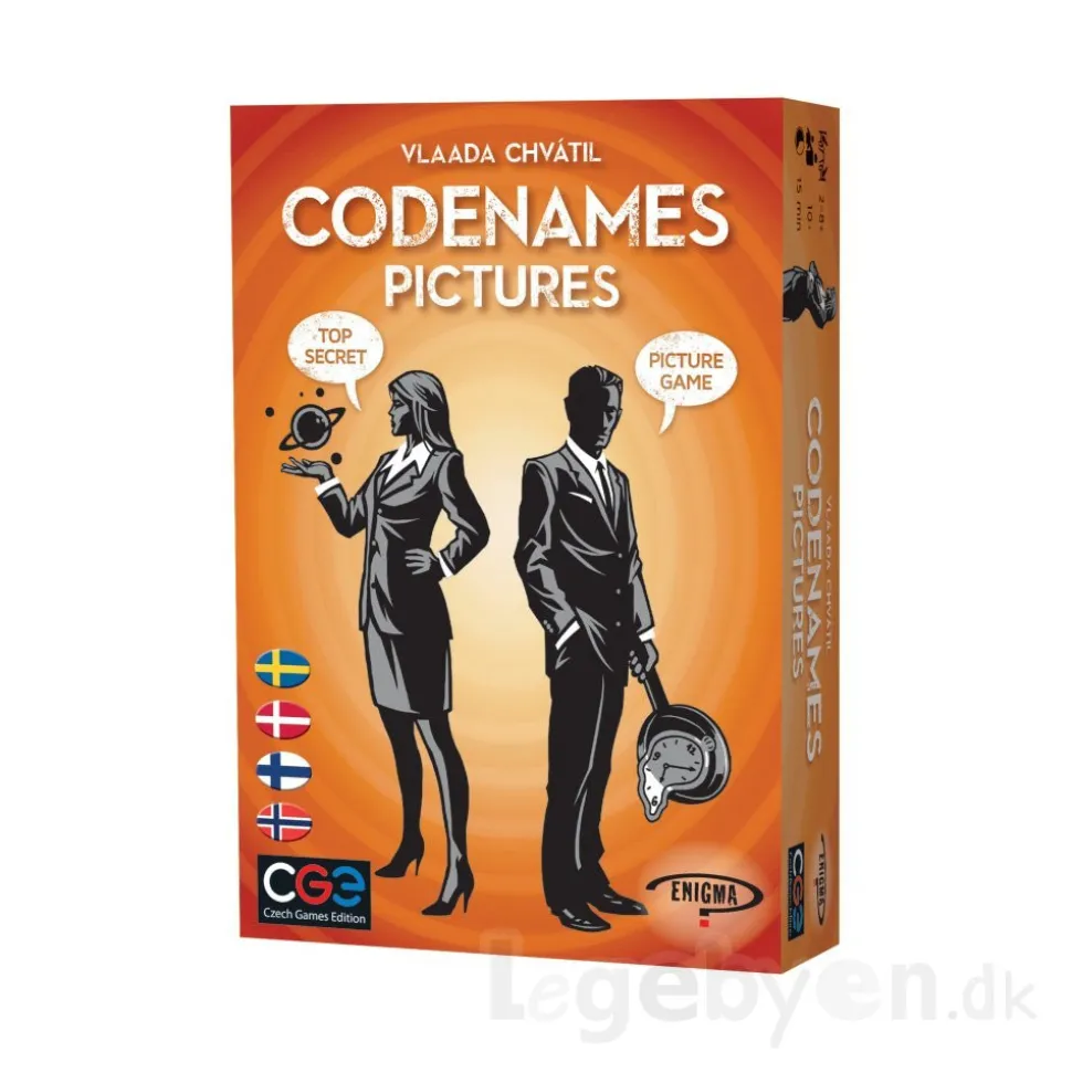 Codenames: Pictures - Dansk - Spionspillet nu med billeder (Spil)