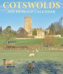 Cotswolds Large Desktop Calendar - 2025 (Kalender, Calendar, Engelsk) af CHRIS ANDREWS