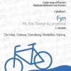 Cykelkort Fyn, Ærø, Tåsinge og Langeland (Kort falset lamineret, Dansk)