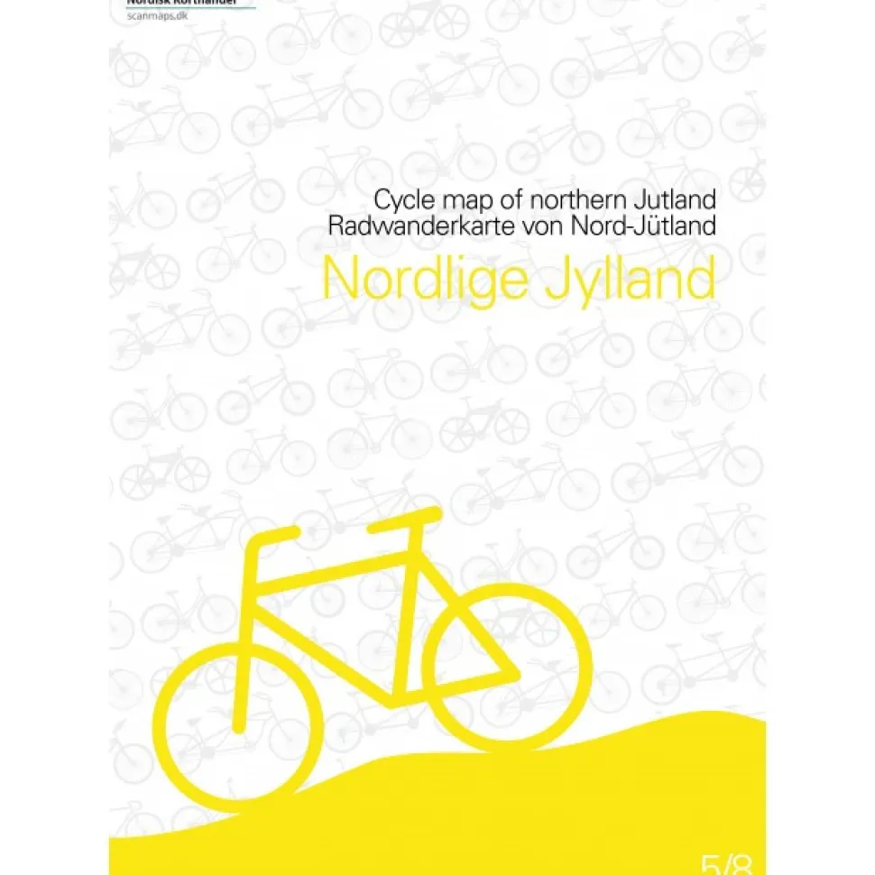 Cykelkort Nordlige Jylland: kort 5 (Kort falset lamineret, Dansk)