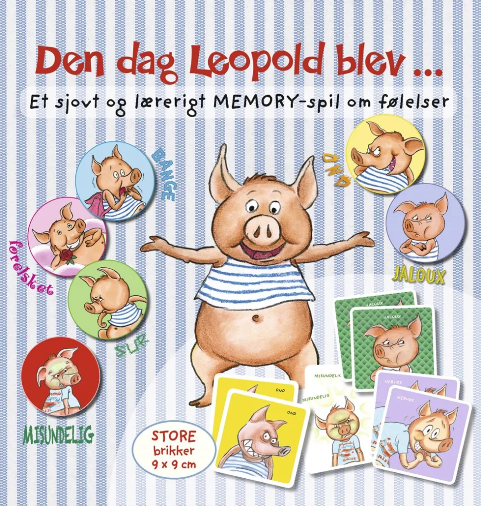 Den dag Leopold blev ... Et sjovt og lærerigt memory-spil om følelser (Spil, Materialekasse, Dansk) af Dina Gellert