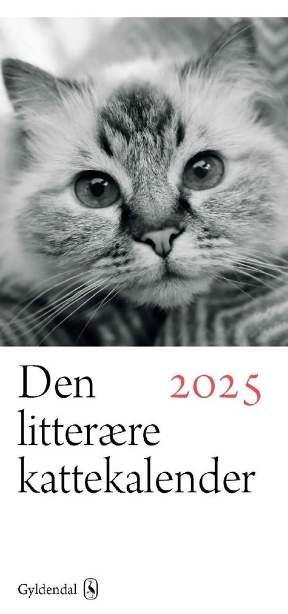 Den litterære kattekalender 2025 (Bog, Spiralryg, Dansk) af Gyldendal