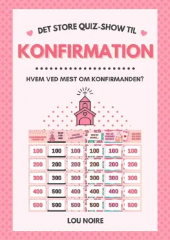 Det store quiz-show til konfirmation: - pink (Ebog, pdf, Dansk) af Lou Noire