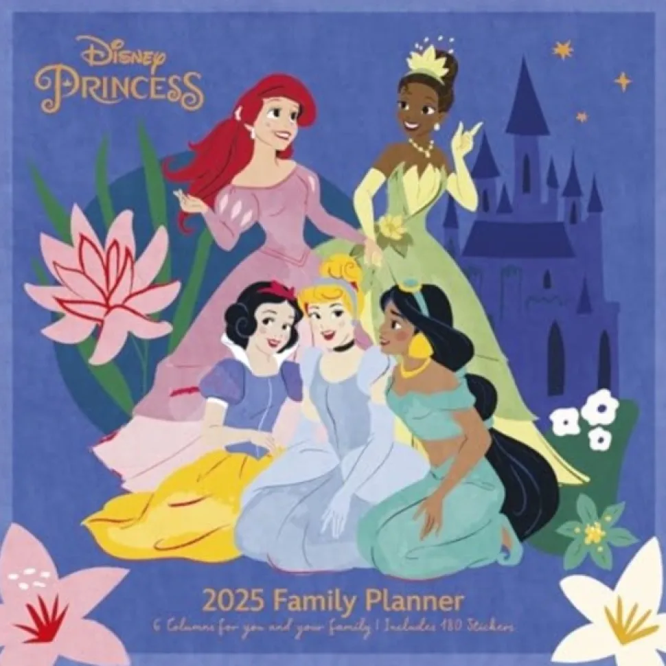 Disney Princess (Princess Stories) 2025 Family Planner Calendar (Kalender, Calendar, Engelsk)