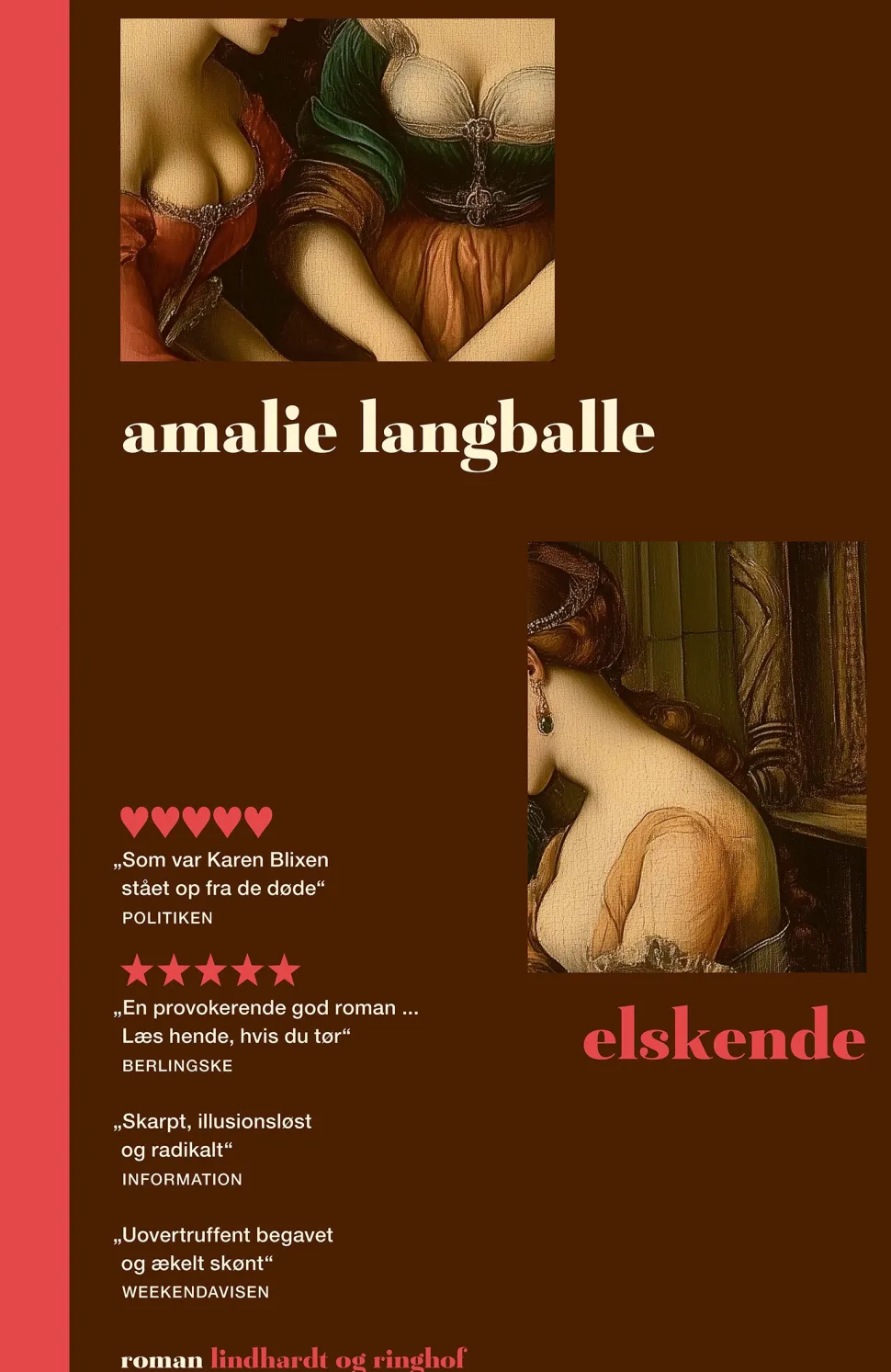 elskende (Bog, Indbundet, Dansk) af Amalie Langballe